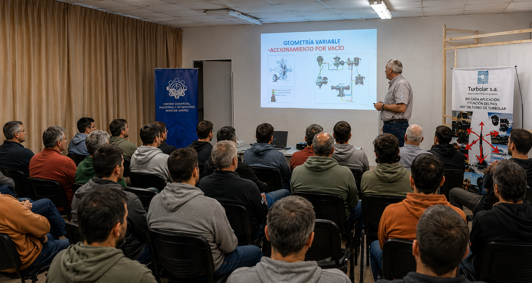 Capacitación sobre turbos del automotor en Marcos Juárez
